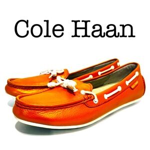 Cole Haan Pearlized Melon Grant Driving Moccasins Size 7